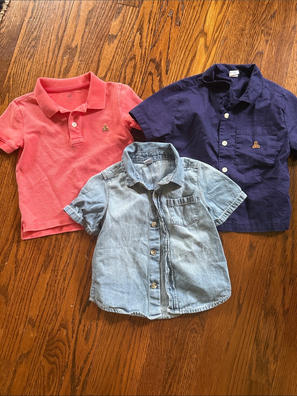 Bundle of 2T collared shirts GAP and Old Navy